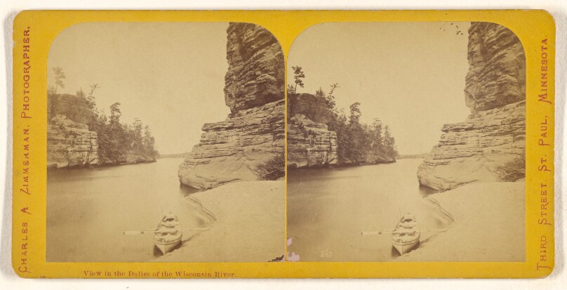 View in the Dalles of the Wisconsin River.