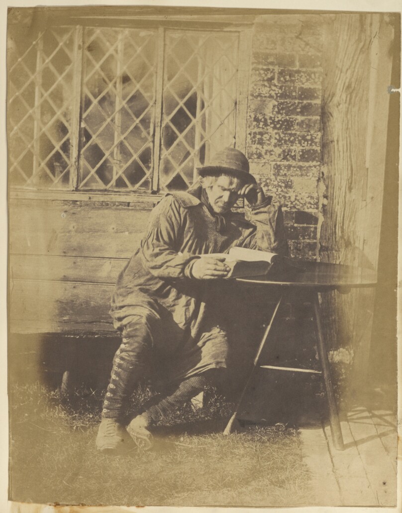 [Man reading a book]