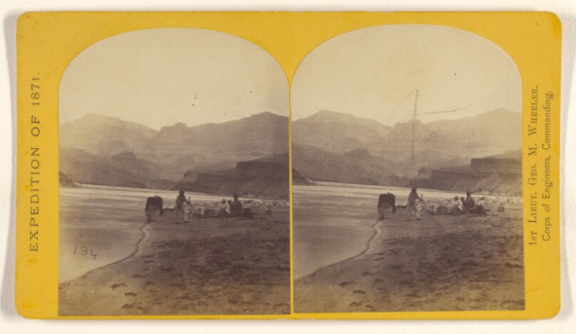 Triangulation station, near the mouth of the Grand Canon, Colorado River.
