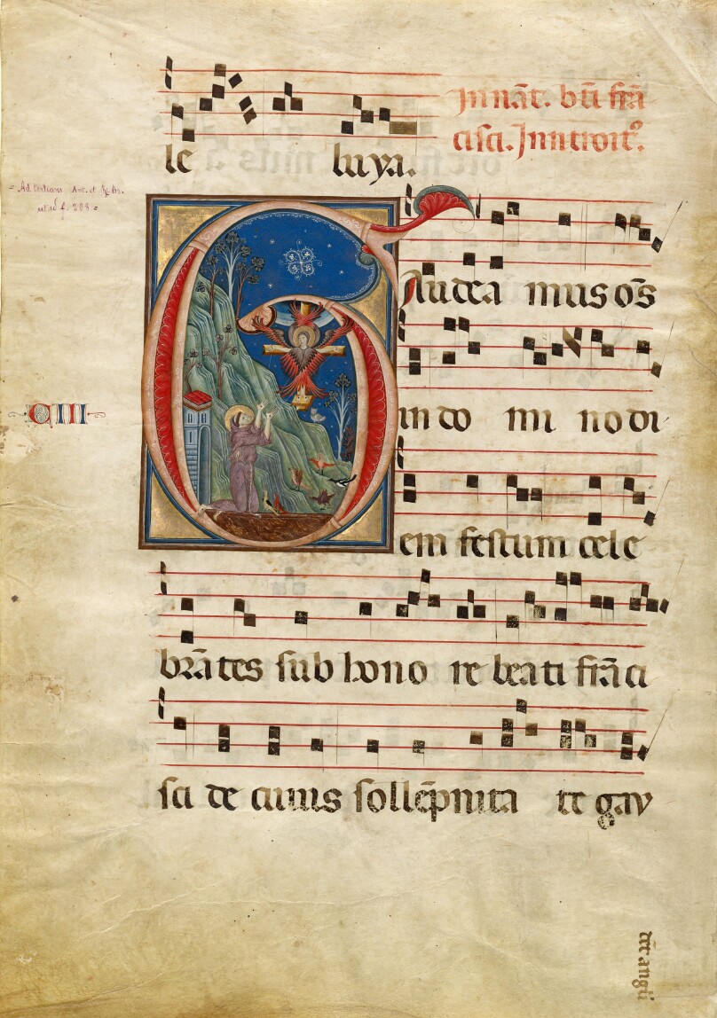 Initial G: The Stigmatization of St. Francis