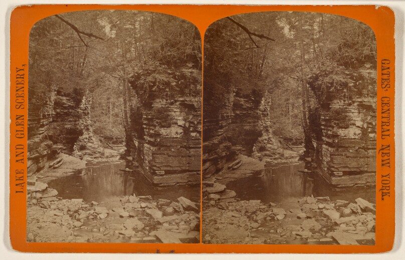 Looking down from Glen Chaos. [Havana Glen, N.Y.]