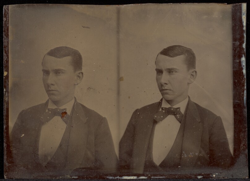[Double portrait of a young man]
