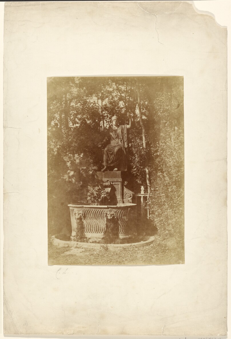 [Statue of Minerva above a fountain, Rome]