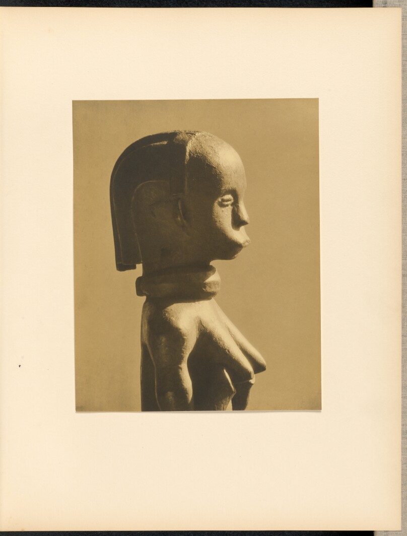 [African Wood Sculpture, in Profile]