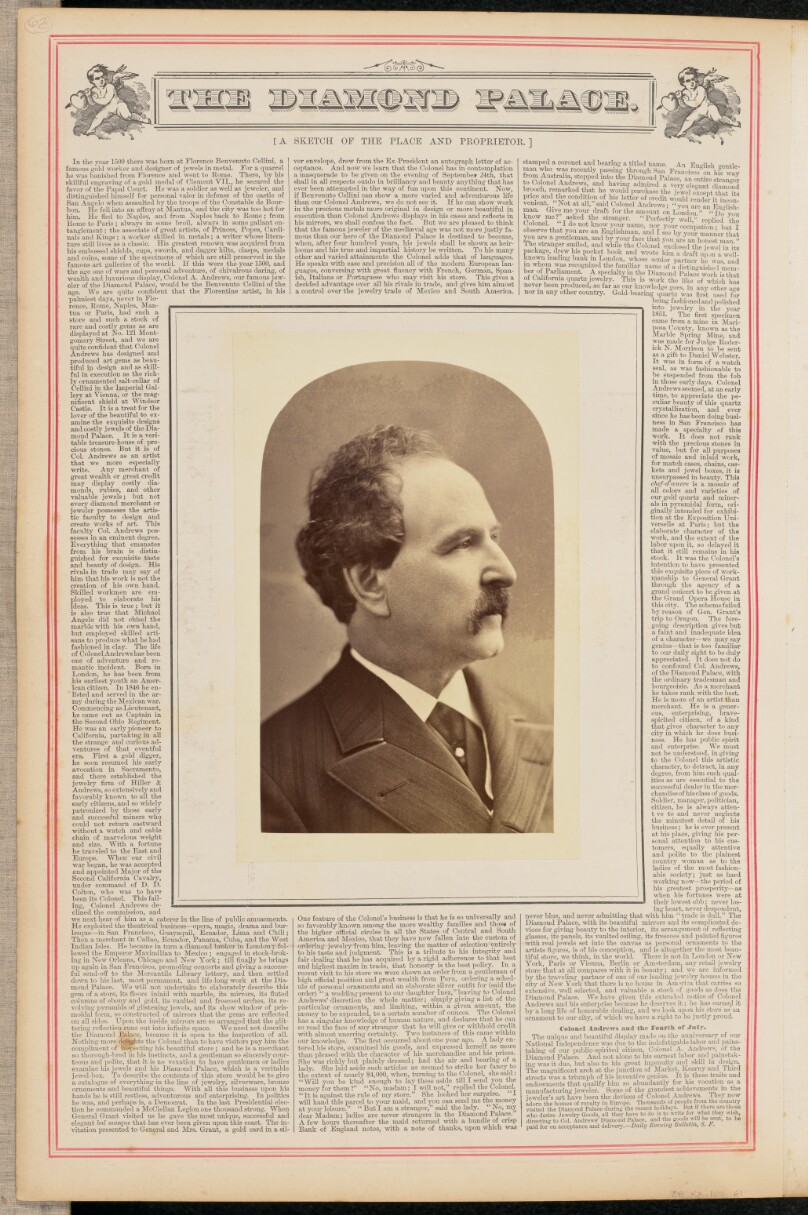 [Portrait of Colonel A. Andrews, San Francisco]