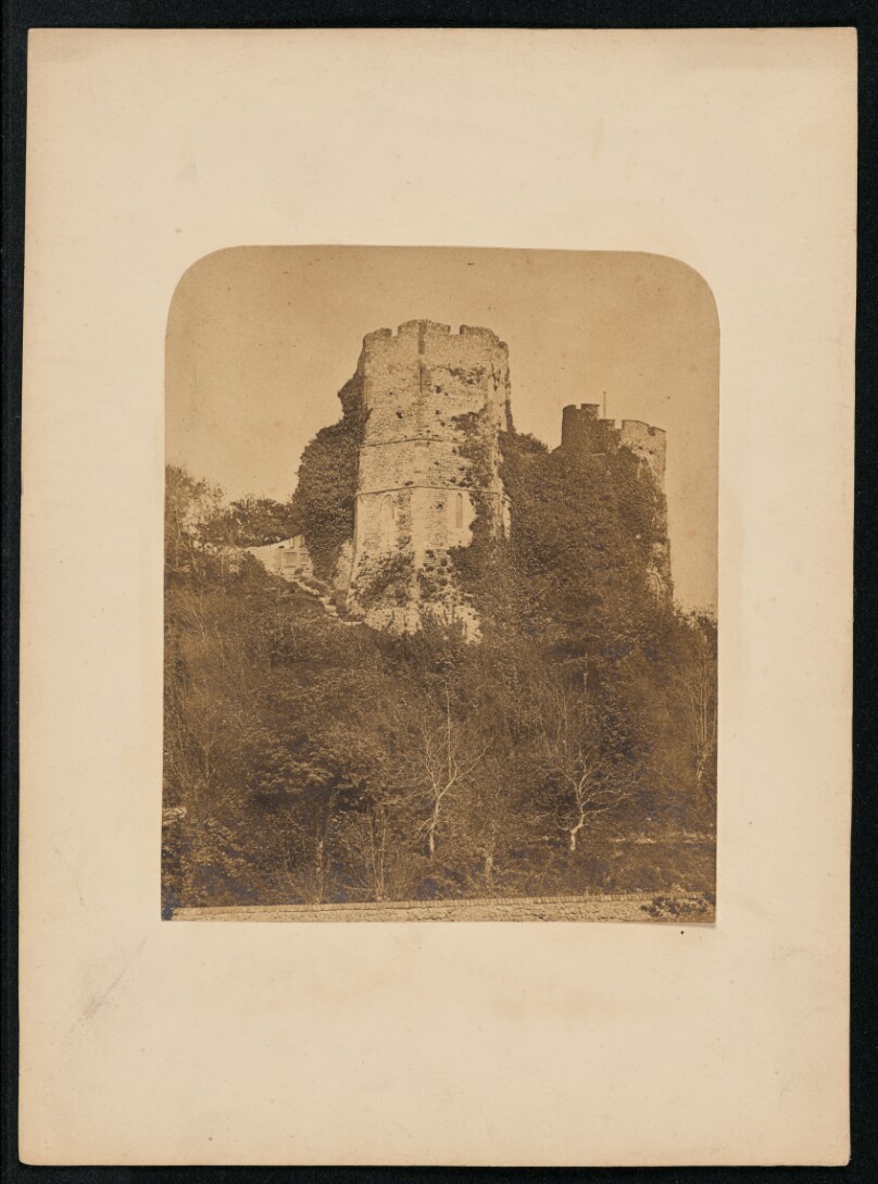 Keep of Lewes Castle, from the Old Mill House