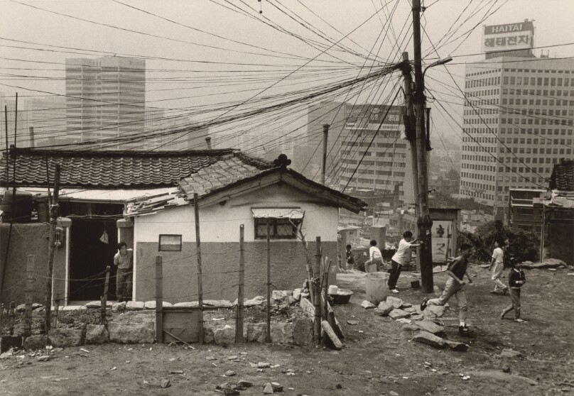 [Children Playing Around Pole with Power Lines, Seoul]