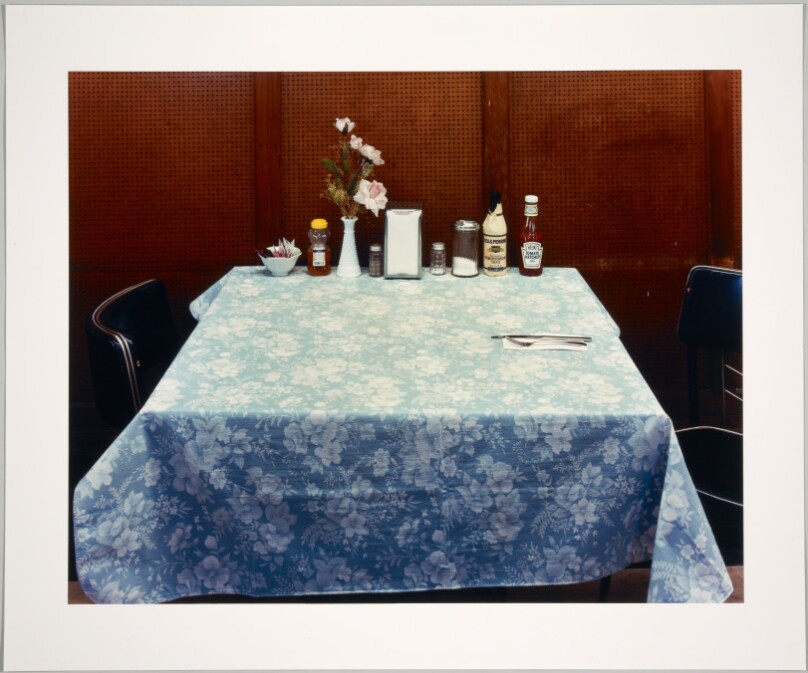 Table at George's Restaurant, US 33, Harrisonburg, Virginia