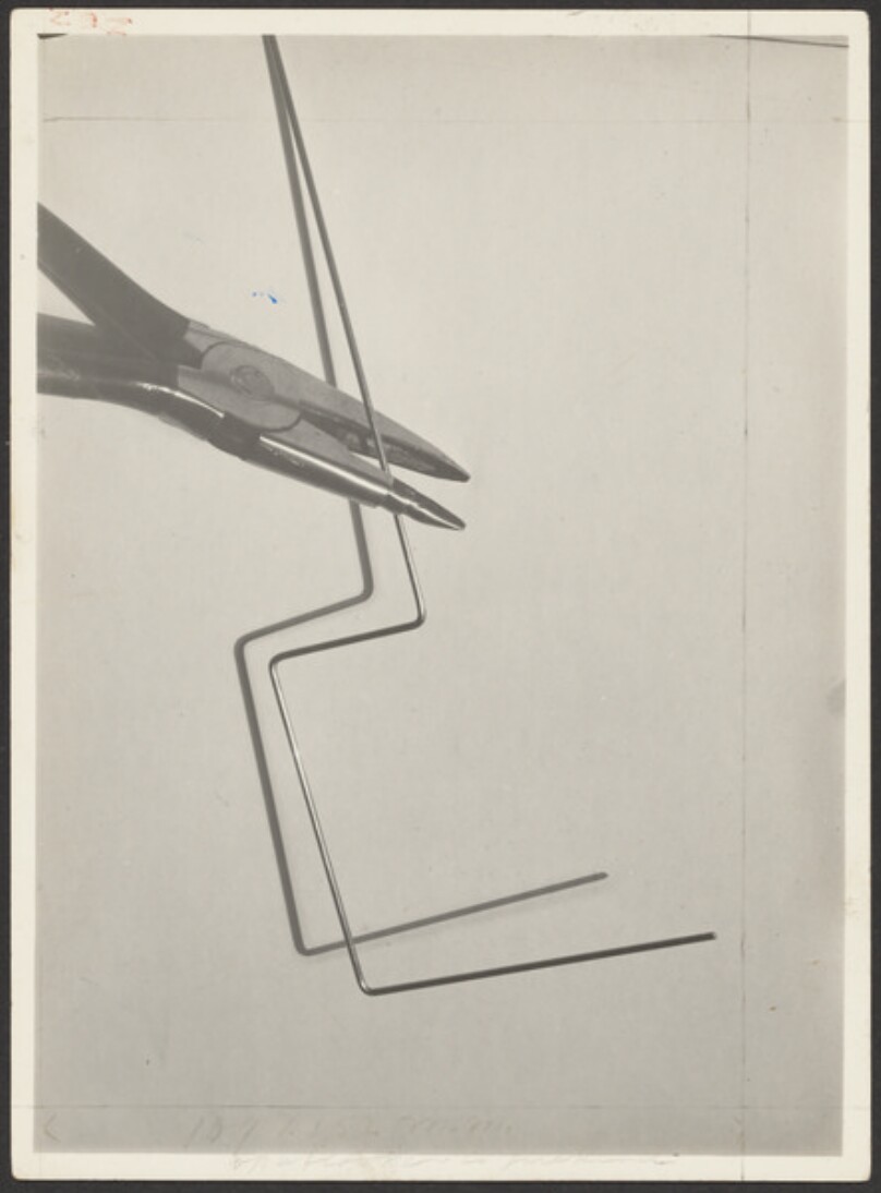 [Bent Wire and Wire Cutters]