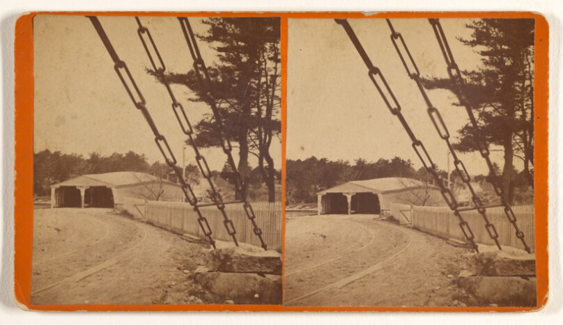 [View of covered bridge, Newburyport, Mass.]