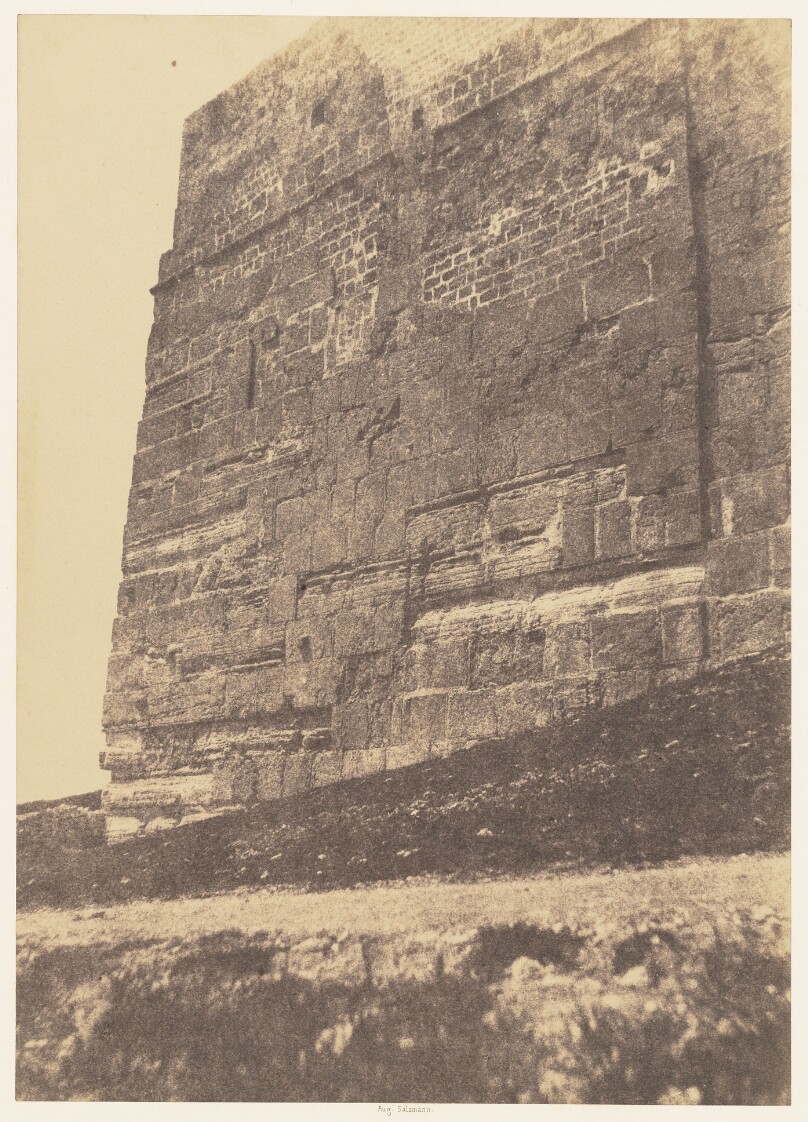 Jérusalem. Enceinte du Temple. Face-Est de l'angle Sud-Est