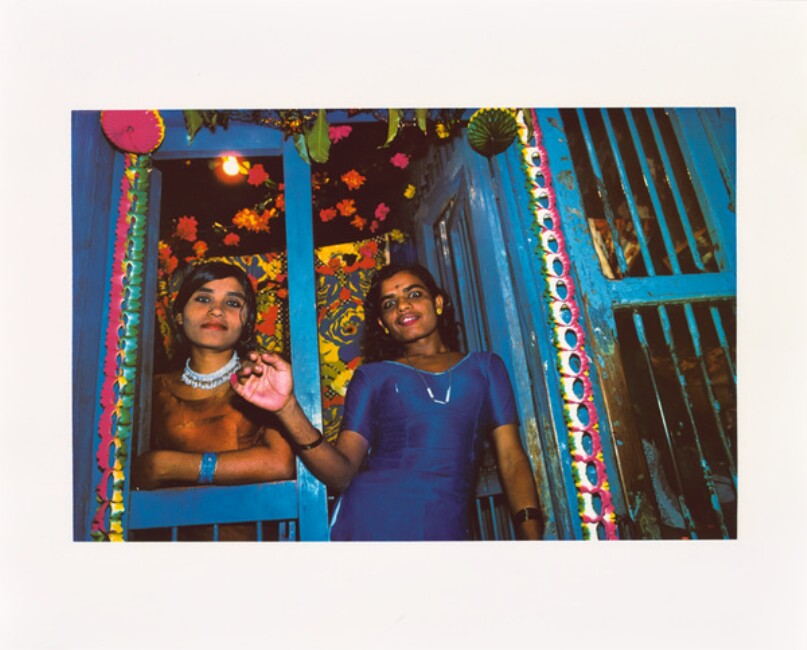 Two "Cage Girls" at Night