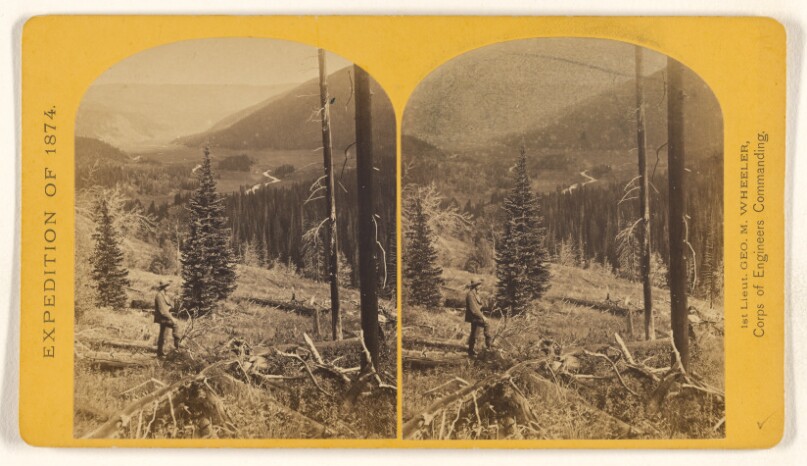 Canon, Valley of the Conejos River, looking south from vicinity of "Lost Lakes."