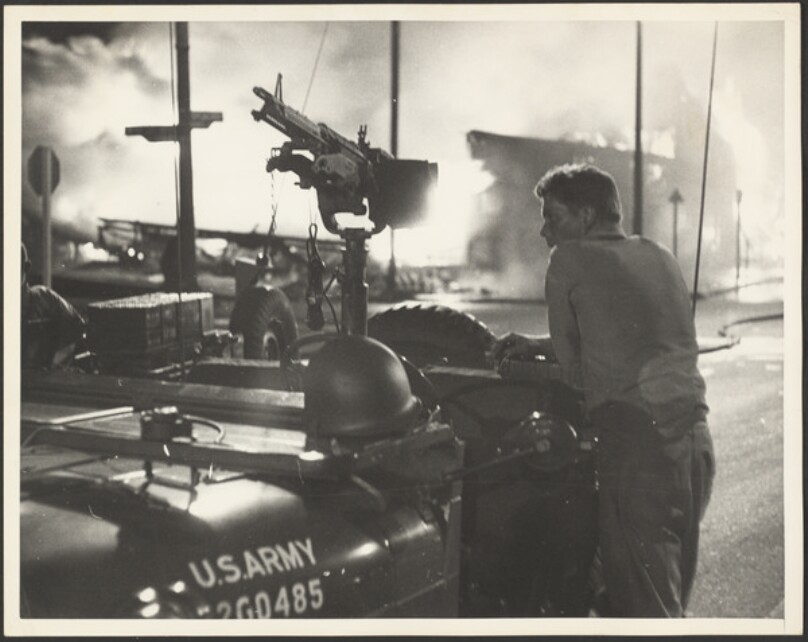 Watts Riots - Army Jeep