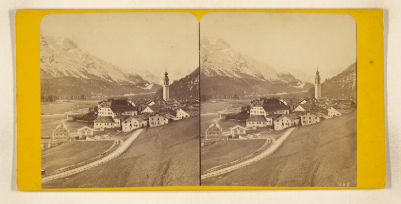 Suisse. - Grisons. - Engadine. Samaden et l'Engadine jusqu'au mont Margna.