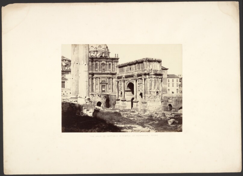 The Arch of Septimius and Temple of Vespasian, Rome