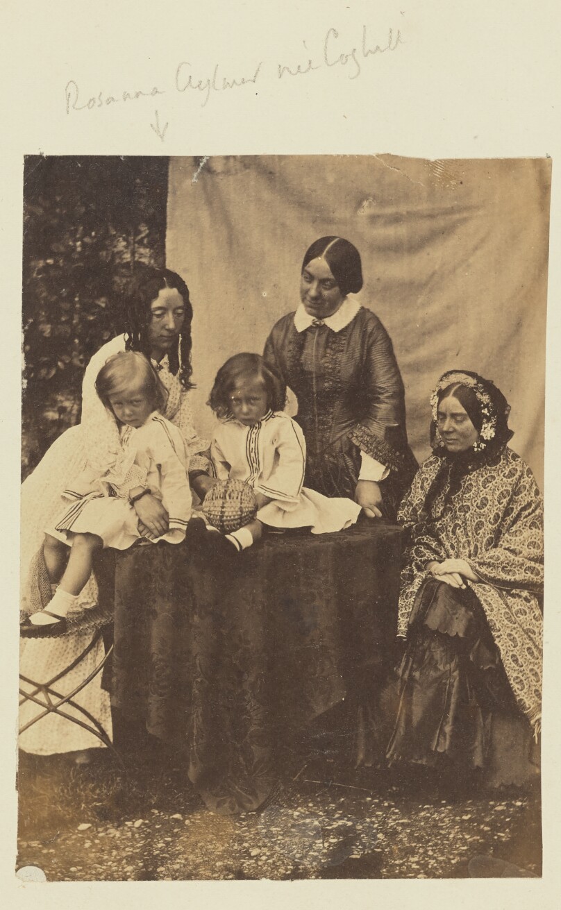 [Group portrait of Rosanna Coghill Aylmer and others]