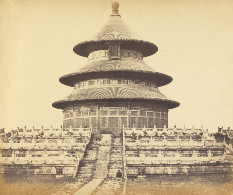 Sacred Temple of Heaven Where the Emperor Sacrifices Once a Year in the Chinese City of Pekin, October 1860