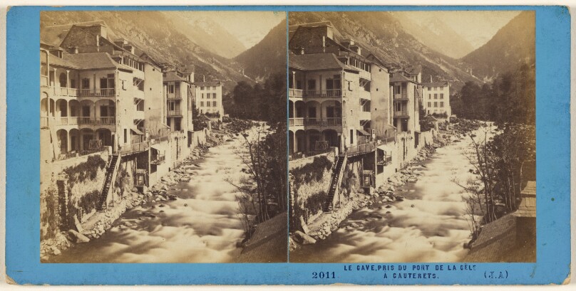 Le Gave, pris du pont de la Gèle, Cauterets
