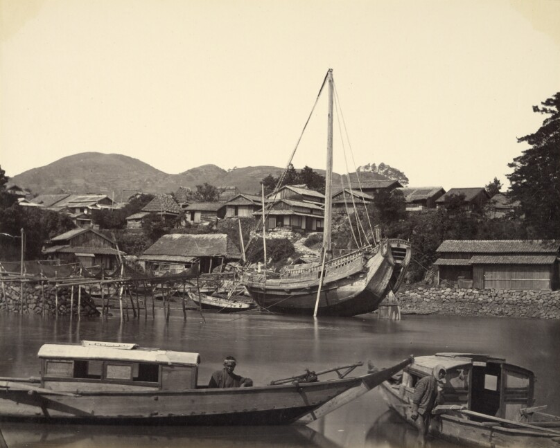 [Boats in River, Nagasaki]