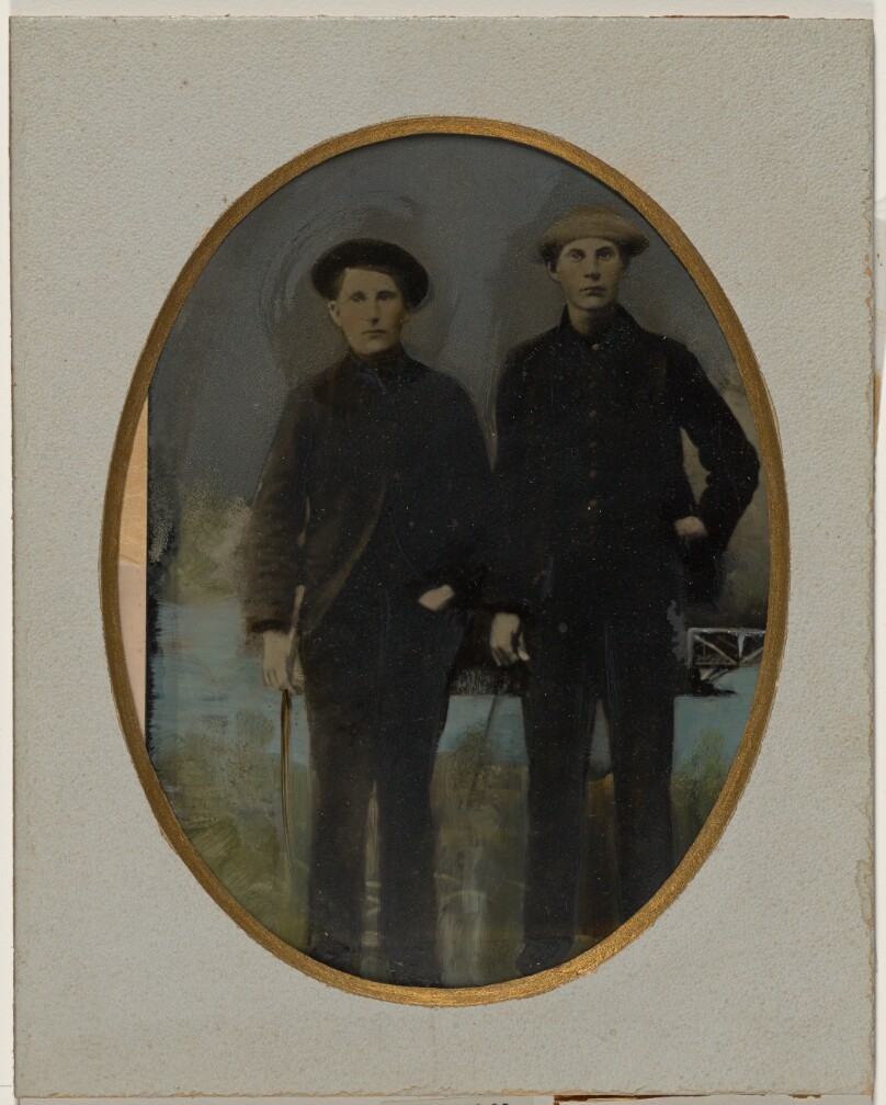 [Portrait of two men]