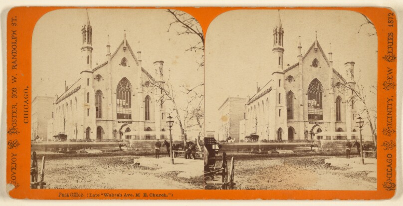 Post Office. (Late "Wabash Ave. M.E. Church.")