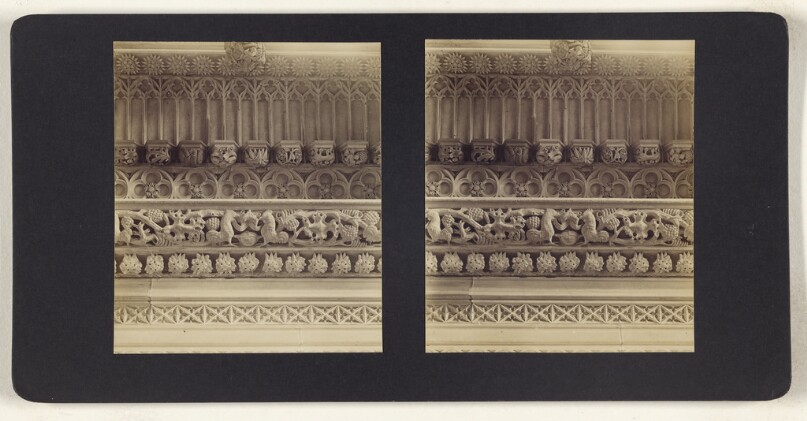[Interior Ely - Bp Alcock's Chapel. (---illeg) of Tomb]