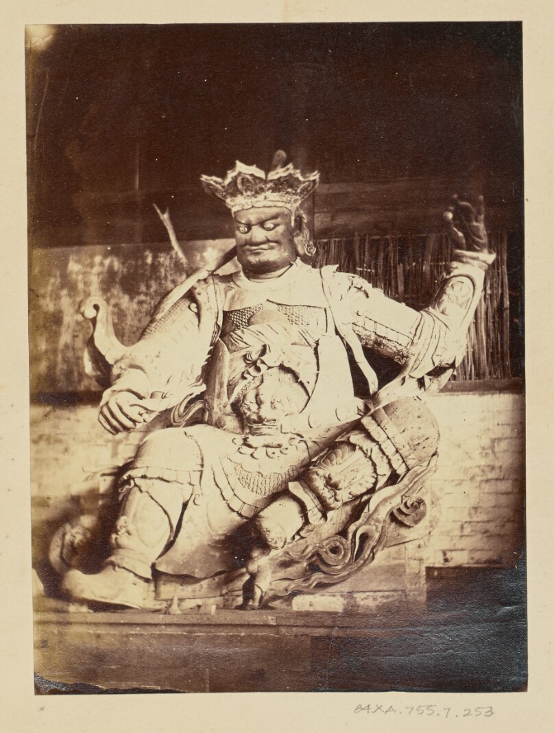 [Chinese sculpture of the God of Wind]