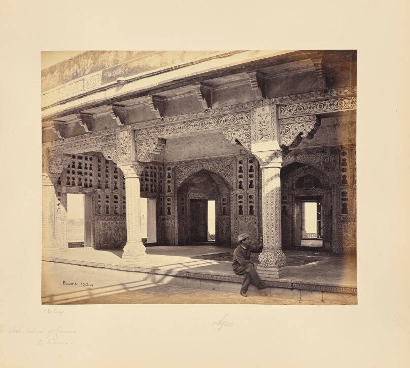Agra; The Fort, Interior of the Zenana, Showing the Mosaic Work