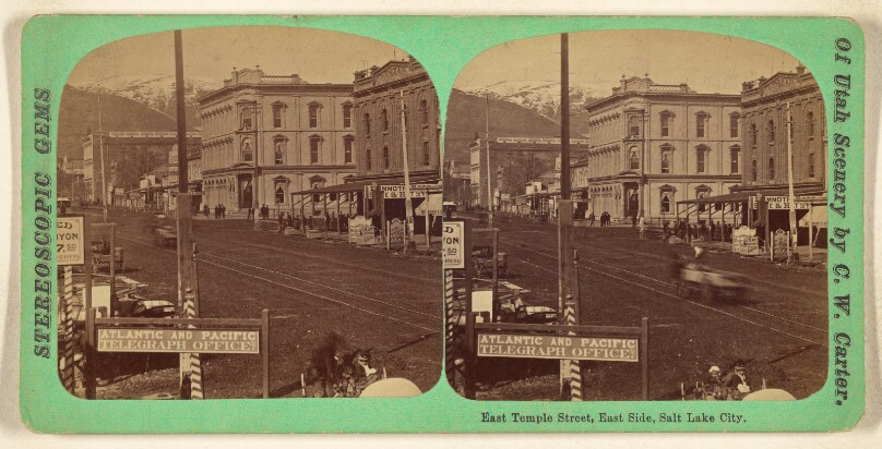 East Temple Street, East Side, Salt Lake City.