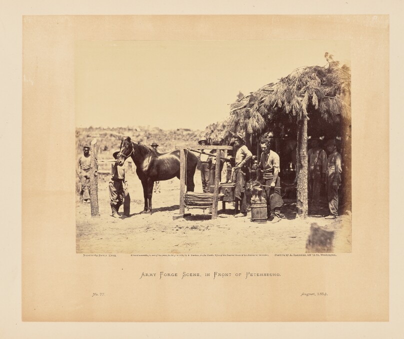 Army Forge Scene, in Front of Petersburg