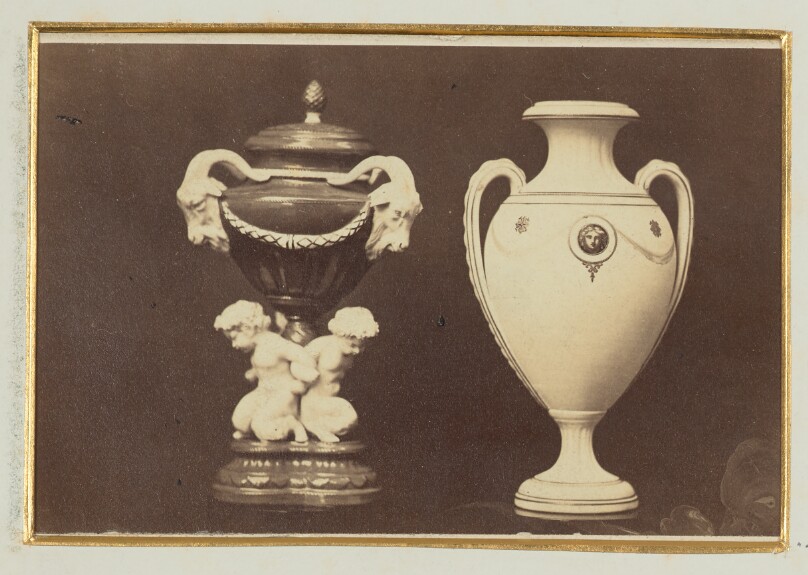 [Two vases]