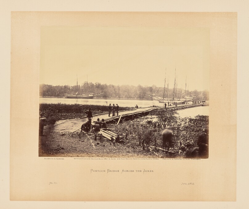 Pontoon Bridge Across the James