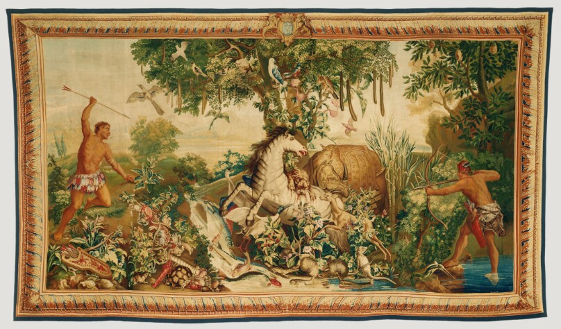 Tapestry: Le Cheval rayé from Les Anciennes Indes Series