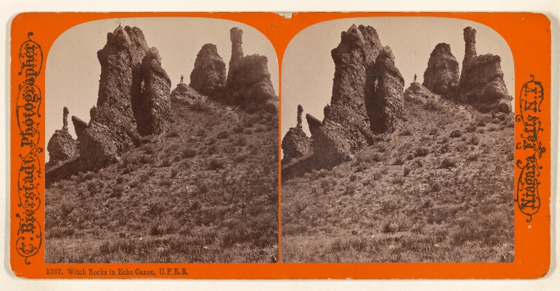 Witch Rocks in Echo Canyon, U.P.R.R.