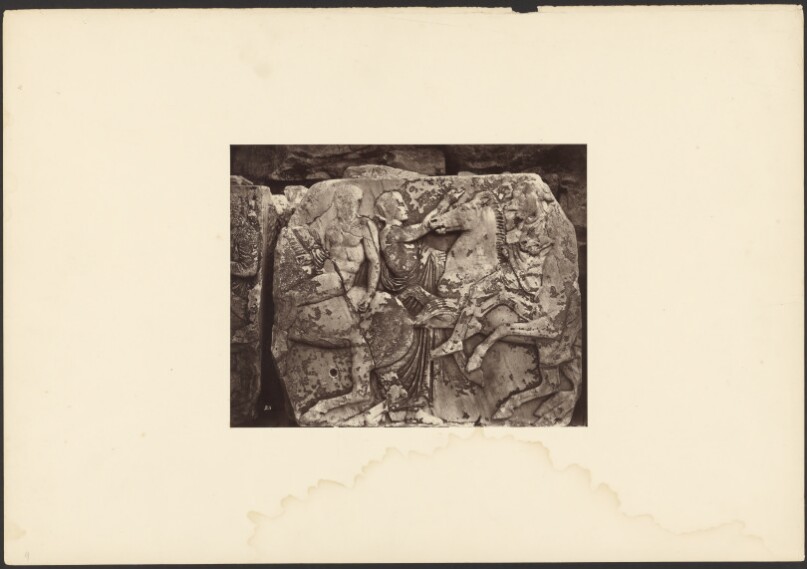 Fragment of frieze from the Parthenon.