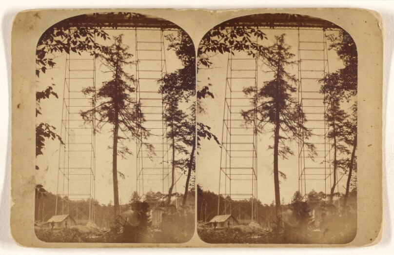 N.Y., L.E. & W.R.R. Bridge, At Kinzua, Pa. Length 2052 Feet, Height 301 Feet, Built 1882.