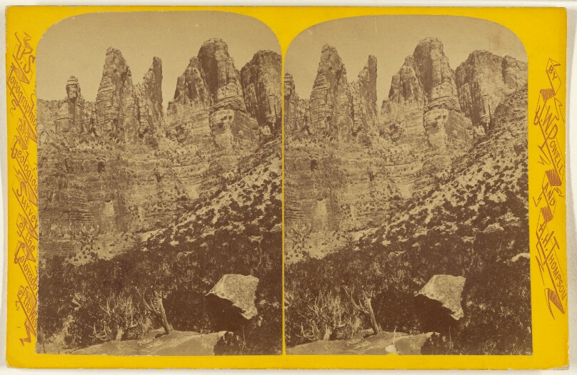 Split Mountain Canon. Crags. [Green River]