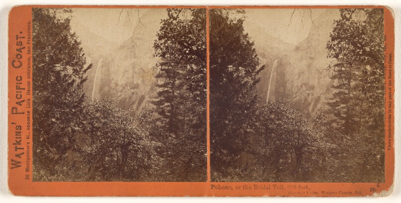 Pohono, or the Bridal Veil, 900 feet, Mariposa County, Cal.