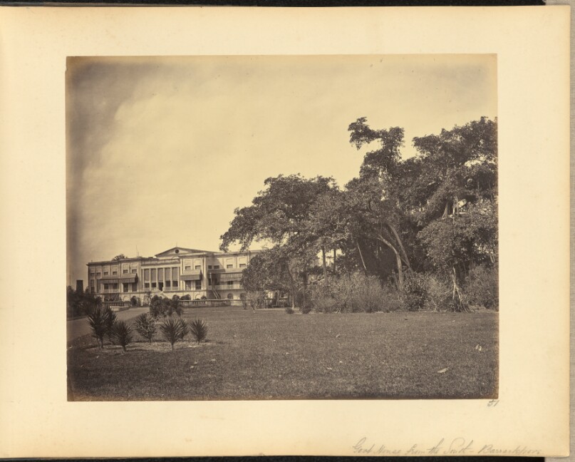 Government House from the South - Barrackpore