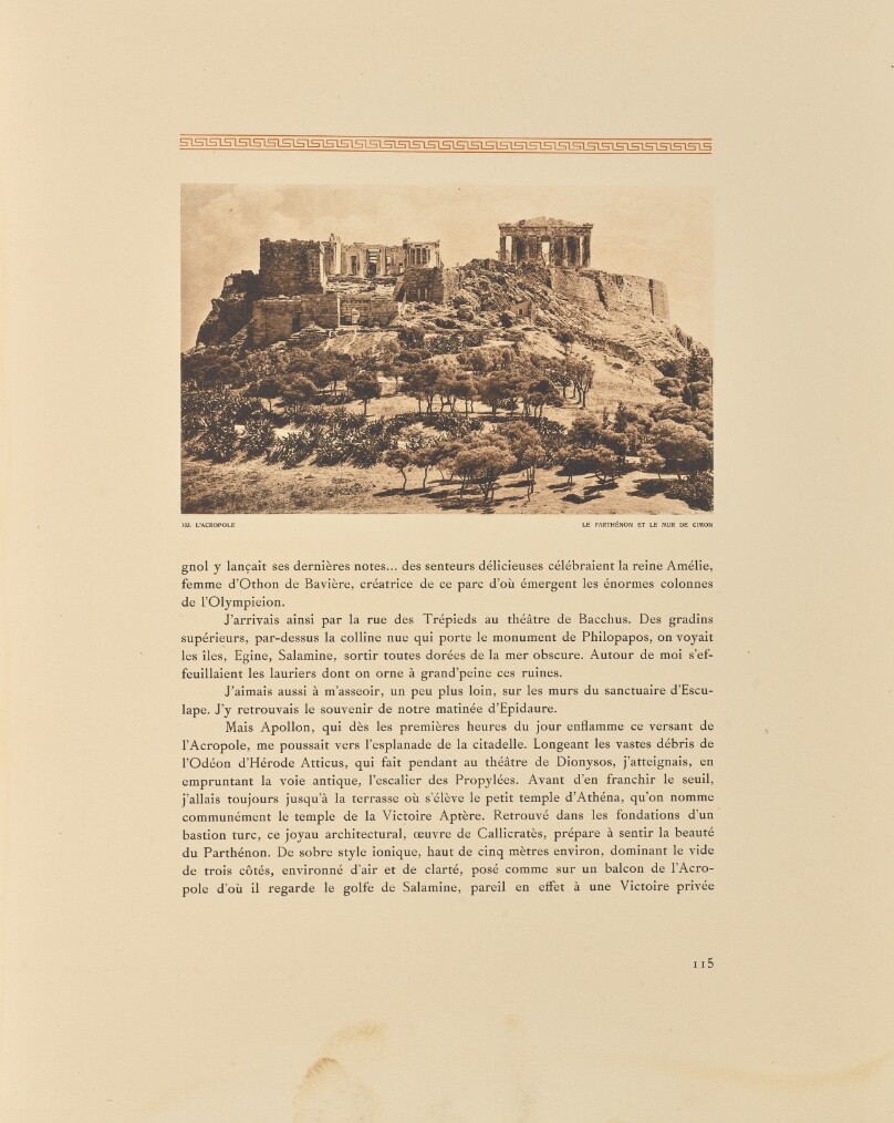 L'Acropole. Le Parthénon et le mur de Cimon