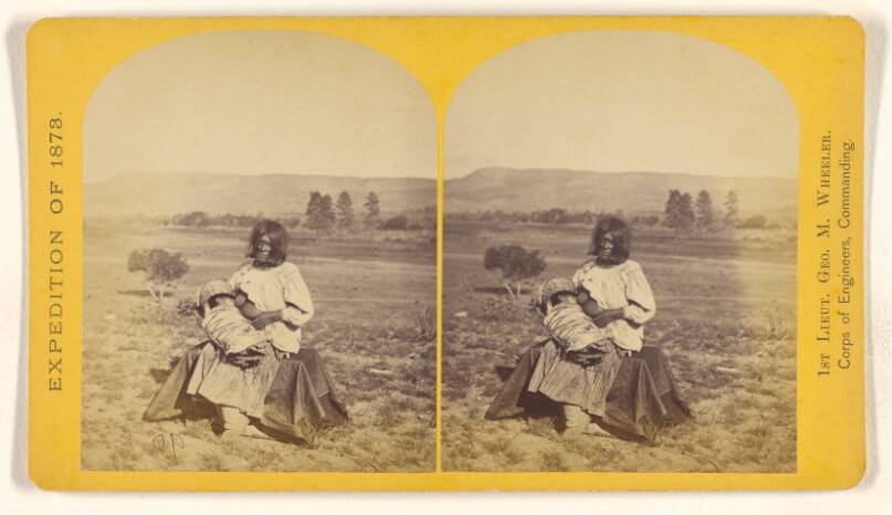 Apache squaw and child.