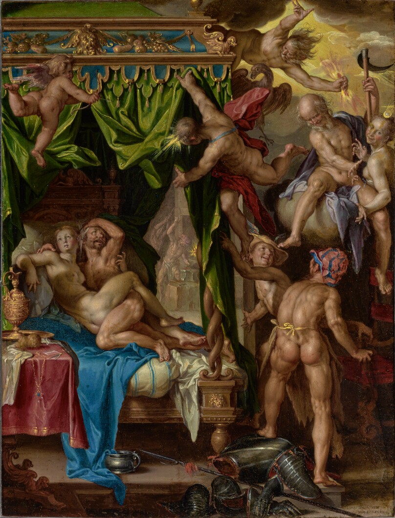 Mars and Venus Surprised by Vulcan