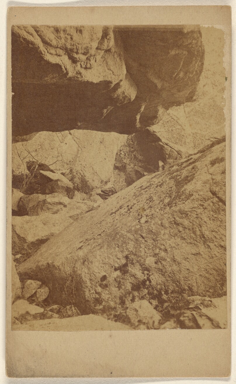 [Unidentified view of large rocks]