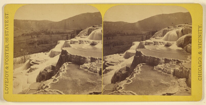 Yellowstone Series. Upper Basin of the Mammoth Hot Springs.