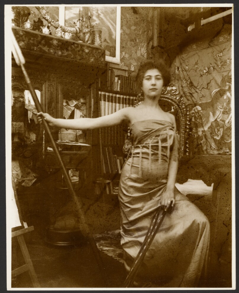 [Female Model Holding a Spear, Paris]