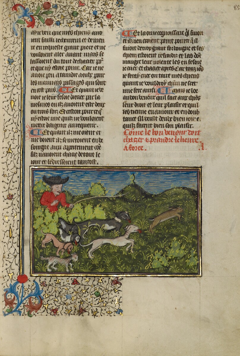 A Hunter and Dogs Pursuing a Hare