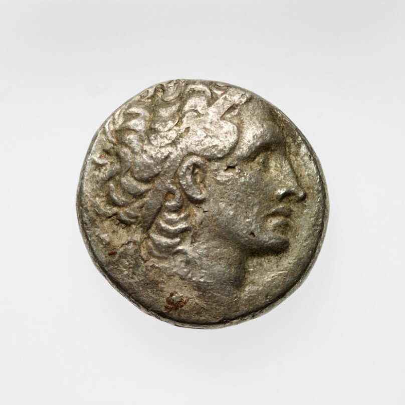 Tetradrachm with Ptolemy XIII (?)