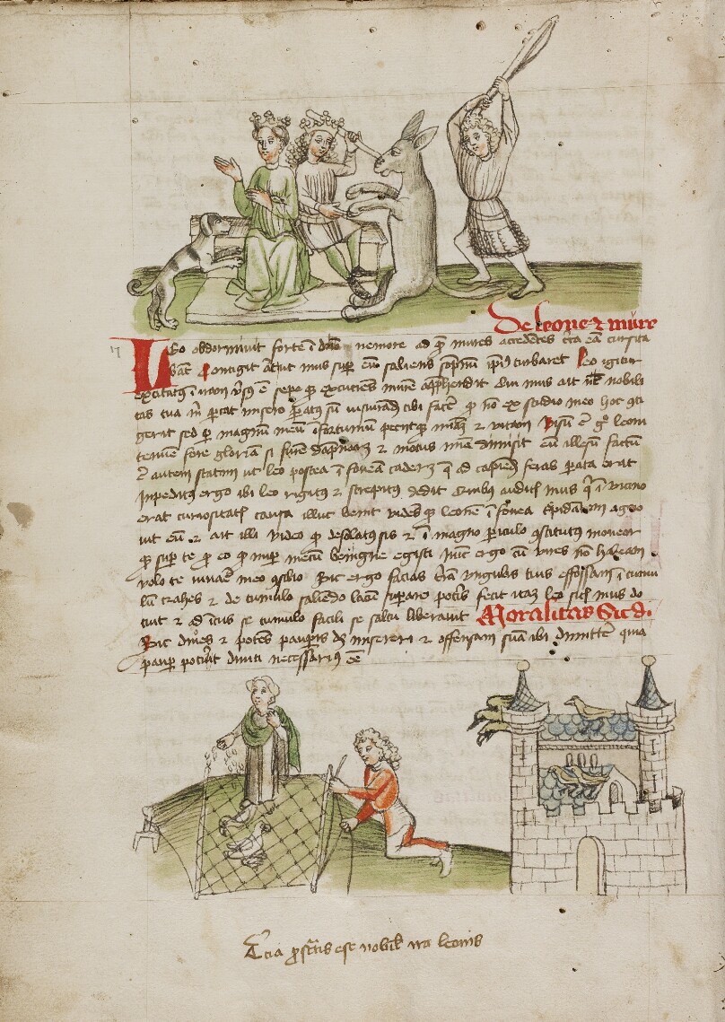 A Crowned Couple with a Dog and a Donkey; A Woman Feeding a Bird