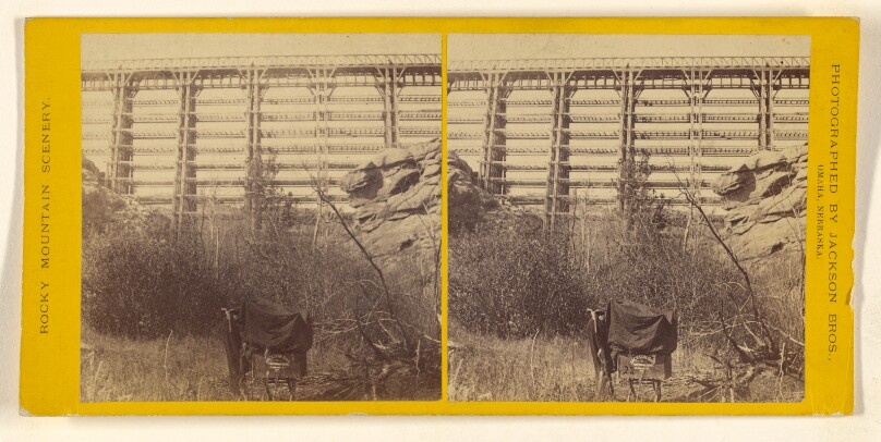 [Jackson Brothers portable photographic equipment, near Cheyenne, Dole Creek]